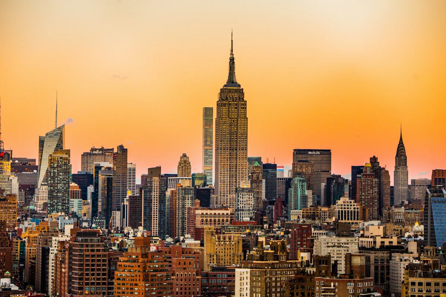 Empire State Building and the New York City skyline, USA